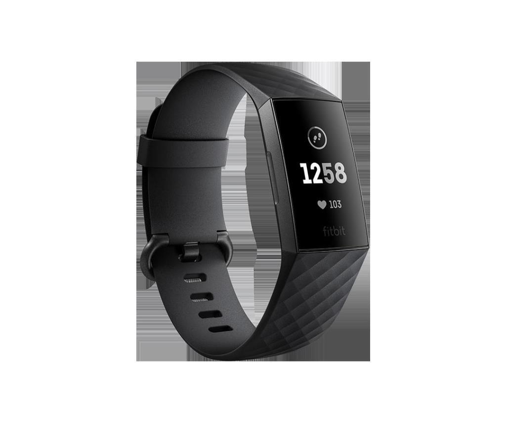 Pulsera Fitbit Charge 3 Negra - Ritmo Cardíaco, Calorías, Sumergible, 15 Ejercicios, SmartTrack