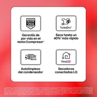 SECADORA LG RH80V9AV4N 8K BC DUAL INVERTER