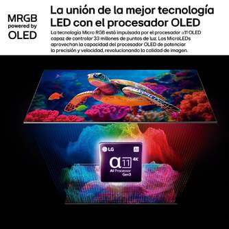 TV LG 100%%%quot; 100MRGB96B6 UHD MICRORGB A11 165HZ W26