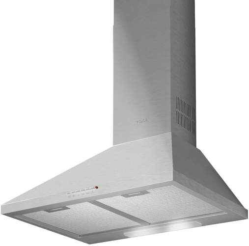 Campana decorativa Teka DBP60PRO - 60cm, 613 m3/h, 3 Velocidades + Turbo, Motor doble turbina, Inox