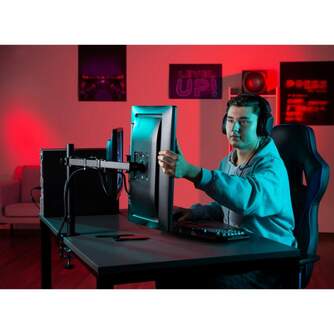 SOPORTE HAMA 00118491 PC MONITOR  13%%%quot;-32%%%quot; 2 BRAZOS