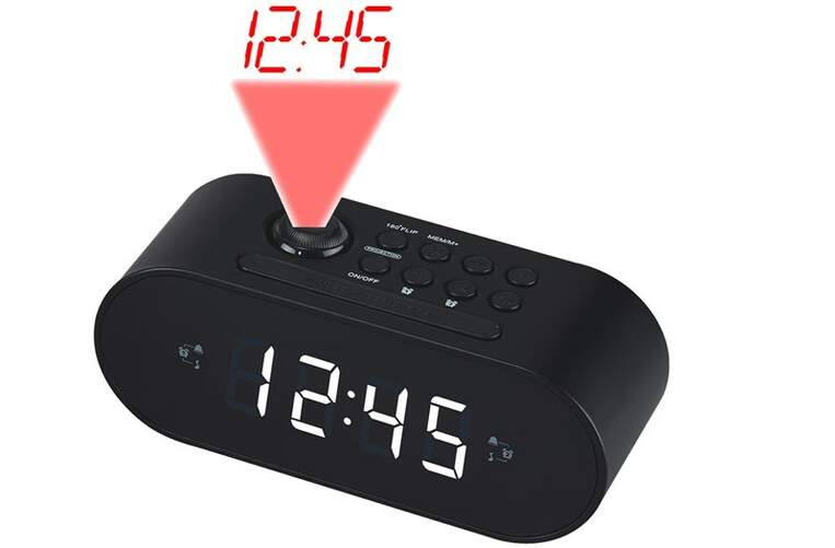 Radio Reloj Denver CRP-717 con proyección - Radio FM y PLL, función Alarma y Snooze