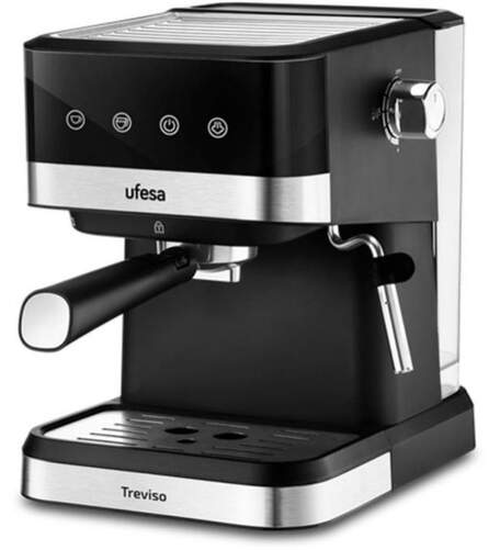 Cafetera Ufesa Treviso - 1050 W, 20 Bar, 1,5 litros, Control Táctil