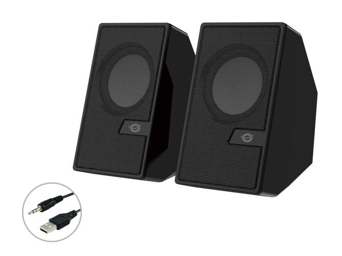 Altavoces para ordenador Conceptronic 6W RMS - Conexi&oacute;n con cable y Bluetooth, 160-13000 Hz