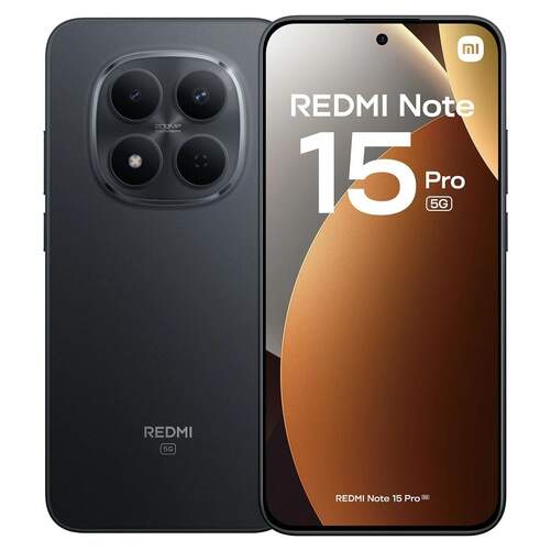 Xiaomi Redmi Note 15 Pro 8/256 GB Negro - 6,86", ARM Cortex A76+A55, 6500 mAh, Triple c&aacute;mara 200 MP
