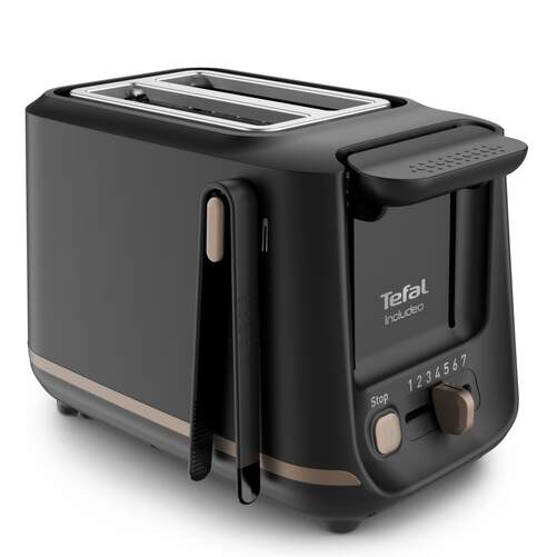 Tostador Tefal TT533811 Negro - 2 Ranuras, 7 Niveles Tostado, Recogemigas