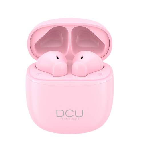 Auriculares DCU Mini Mate Rosa - Bluetooth 5,1, con micrófono, 20 h autonomía