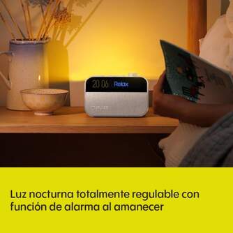RELOJ DESPERTADOR PURE MOMENT WHITE BT LUZ NOCT