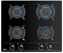 Placa Gas Teka GBC64000KB - 60cm, 4 Fuegos, Gas Butano, Termopar, Negra