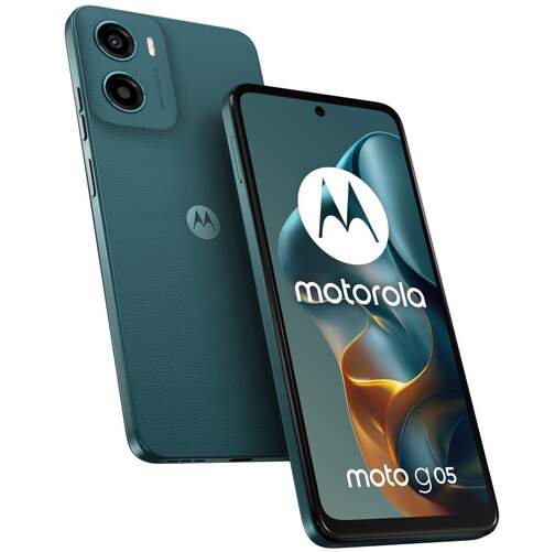 Smartphone Motorola G05 NFC 4/128GB Azul - 6,67", 5200mAh, Helio G81 Extreme, C&aacute;mara Quad Pixel 50MP