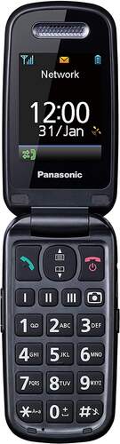 SeniorPhone Panasonic TU466EX Negro - 2,4", Función GPS, Manos Libres, Cámara 2Mpx