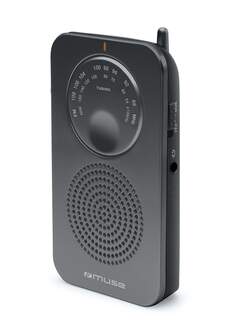 RADIO MUSE M-01RS FM/AM NEGRO PILAS