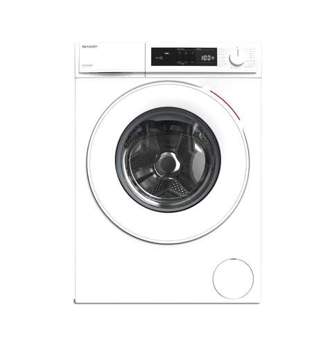 Lavadora Sharp ESNFA914DWNAES - 9 kg, Clase A, 1400 rpm, Display, Blanco