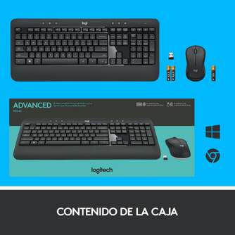 TECLADO RATON LOGITECH MK540 WIRELESS USB