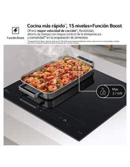 ENCIM. LG CBIZ3035B 80CM 4F ZONA FLEX INDUCCION