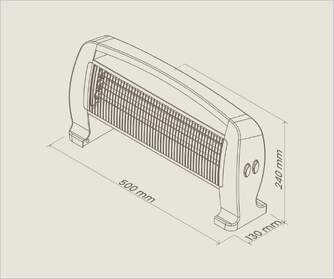 INFRAR. ARTICA AI1200 1200W