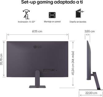 MONITOR LG 27%%%quot; 27G411A-B - GAMING 144HZ 1 MS FHD