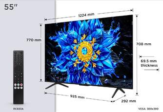 TV TCL 55%%%quot; 55P8L UHD MINILED GOOGLETV 144HZ