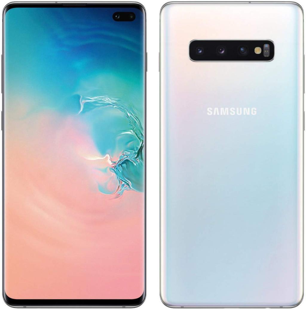 Samsung Galaxy S10+ 128gb+8gb ram 64” 128gb blanco 6.4 wqhd+ amoled triple 121612 mpx 8gb128gb s10 8 128