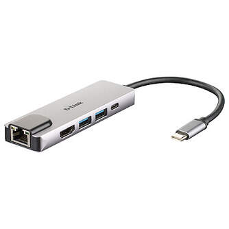 DOCK ST D-LINK DUB M520 HUB USB C HDMI/RJ45/USB3.0