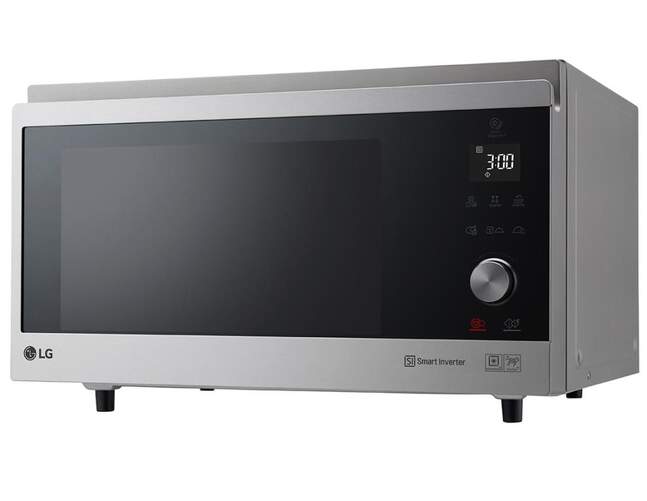 Microondas LG MJ3965ACS - 39L, Smart Inverter, 1100W + Grill