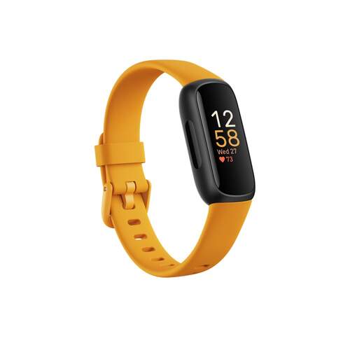 Pulsera Fitbit Inspire 3 Naranja - SpO2, Notificaciones, Sensor HR, Acelerómetro, Control Sueño