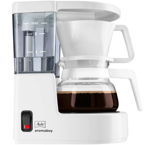 Cafetera Goteo Melitta Aromaboy II -  2 Tazas, Semi-automática, Blanco