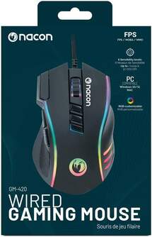 RATON NACON PCGM-420 CON CABLE DPI 12000 RGB PC