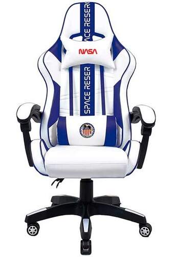 Silla Gaming Nasa Atlantis - Blanca/Azul