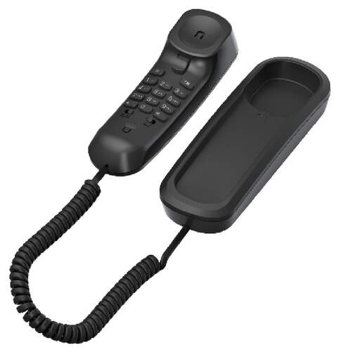 Tel&eacute;fono fijo Gigaset Corded 100 Negro - Ajuste de volumen, instalaci&oacute;n en pared o en sobremesa