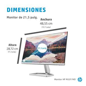 MONITOR HP  M22F 21,5%%%quot; 1920 X 1080 FHD NEGRO PLATA