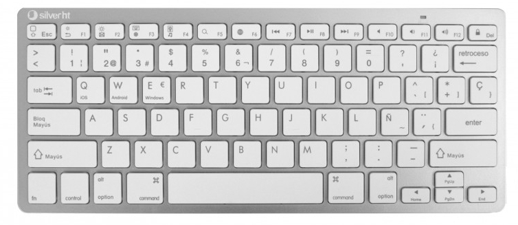 Teclado Silver HT Edition - Inalámbrico, blanco, bluetooth