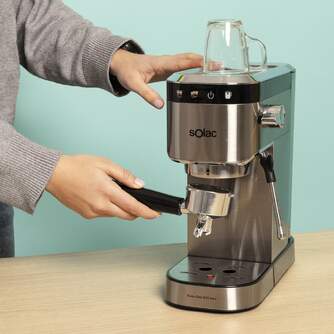 CAFET. SOLAC CE4525 SLIM INOX 1350W 20B VAPORIZA