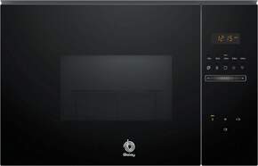 Microondas Integrable Balay 3CG5172N2 - 800W (Grill 1000W), 20 Litros, Aqualisis, Cristal Negro