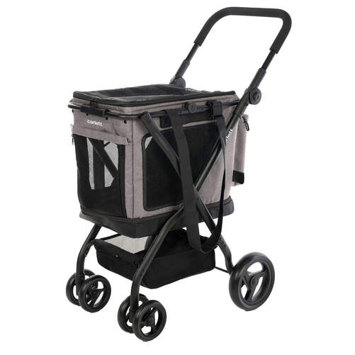 Carro-Compra Carlett Cube P Ice Mascotas - Hasta 25 kg, Gris