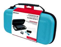 Funda de transporte rígida Nacon para Nintendo Switch 2 + Protector de pantalla - Azul