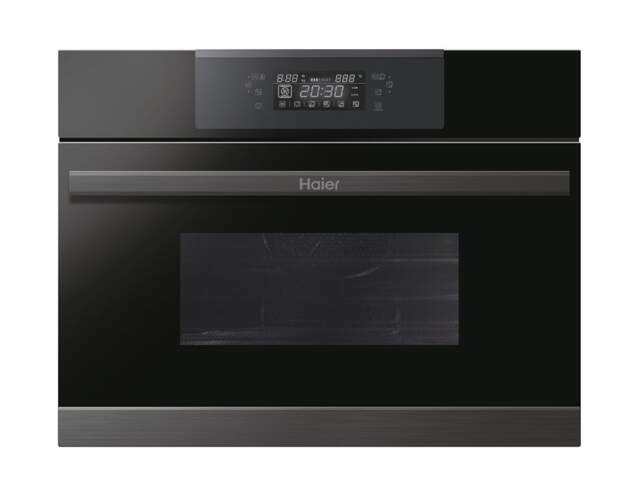 Horno Haier HOR45C5FT 44 litros + Microondas - Clase A, 900 W, 44  L, Inox, Integrable, Negro