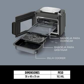 FREIDORA AIRE NINJA SFP700EU HORNO 1780W 12,5L