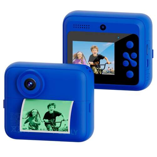 C&aacute;mara Instant&aacute;nea Celly KIDSCAMSTICKYBL - 2,4", 6 efectos especiales y 4 filtros color, 6h aut.