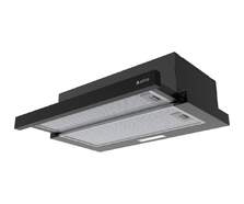 Campana Telescópica Artica ASLIDE60BN - 60 cm, 400 m3/h, Luz LED, 2 Velocidades, Clase B, Negra