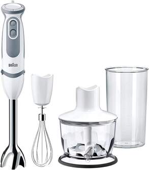 BATID. BRAUN MQ5235 SAUCE 1000W C/A PIE INOX BLANC