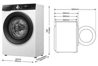 LVD. HISENSE WF3S9043BW3 9K 1400R BCA