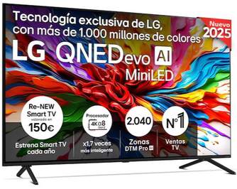 TV LG 75%%%quot; 75QNED92A6A UHD QNED EVO MINILED ALFA8