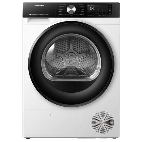 Secadora Hisense DH3S902BW3 - 9 kg, Clase A+++, 64 dB, Bomba de Calor, Blanco
