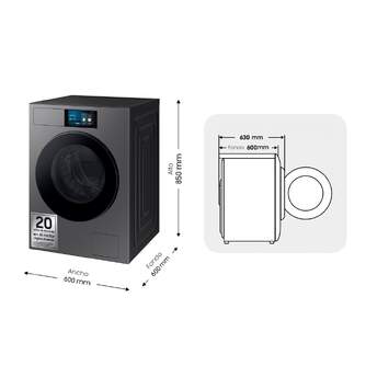 LVD. SAMSUNG WF90F09C4SU3 9K 1400R ATD DSP GRAFITO