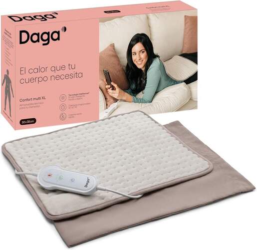 Almohadilla Daga 16867 Confort Multi XL - 110W, 50x38cm, 4 Temperaturas, Programable, Lavable