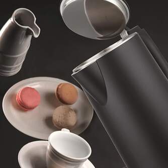 HERVIDOR TESLA KT301BX 2200W   1,5L BLACK INOX