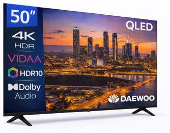 TV DAEWOO 50%%%quot; 50VB56QV UHD QLED SMART TV HDR10