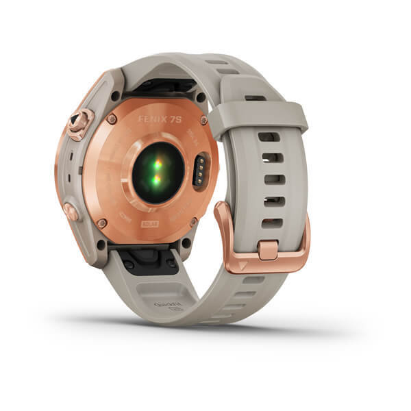 Garmin Fénix 7S Solar Gold Beige 1.2", Pulse+OX, Mapas
