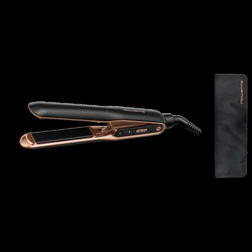 Plancha Pelo Rowenta SF8120 Thermocare - Revestimiento de titanio, 5 Temperaturas, Thermocare